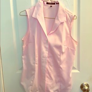 Sleeveless button down